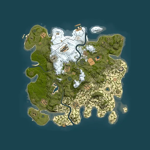 Rust map seed 530403011, 4000x4000m top-down preview