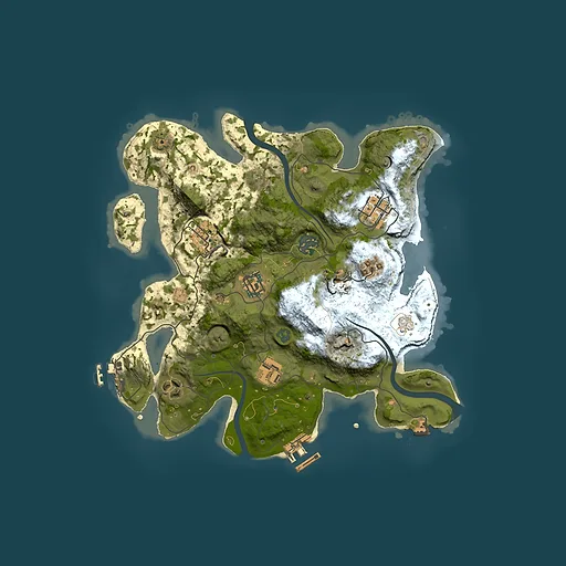 Rust map seed 701919717, 3000x3000m top-down preview