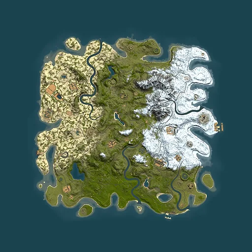 Rust map seed 1150283218, 5000x5000m top-down preview