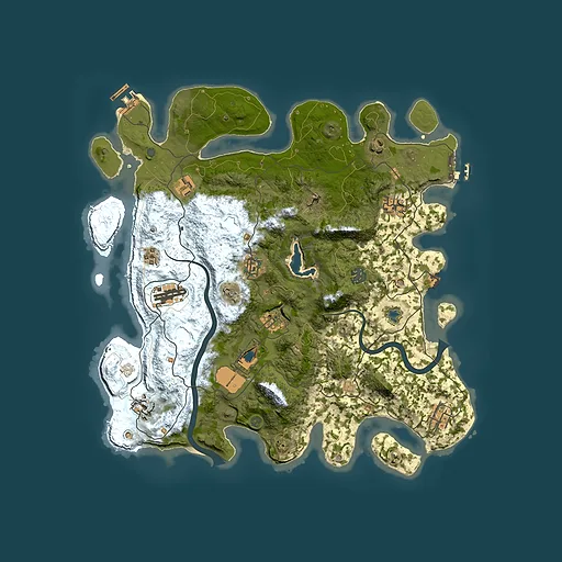 Rust map seed 1222270930, 4000x4000m top-down preview