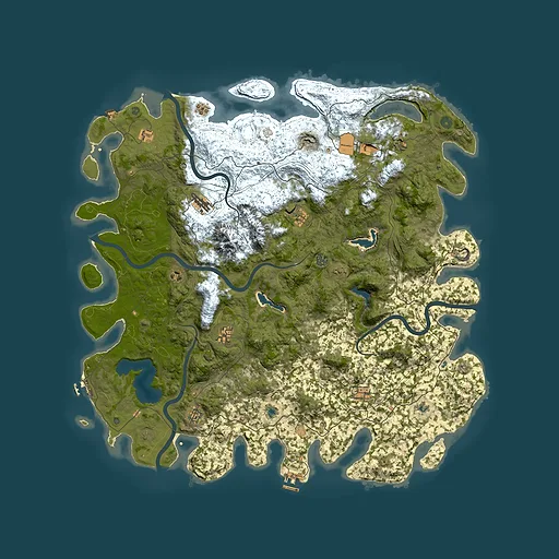 Rust map seed 211294232, 5500x5500m top-down preview
