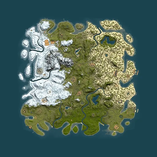 Rust map seed 1795205209, 5500x5500m top-down preview