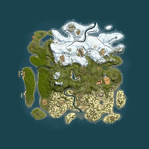Rust map seed 248681134, 4000x4000m top-down preview