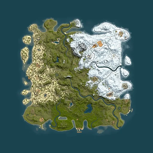 Rust map seed 1337187119, 5500x5500m top-down preview