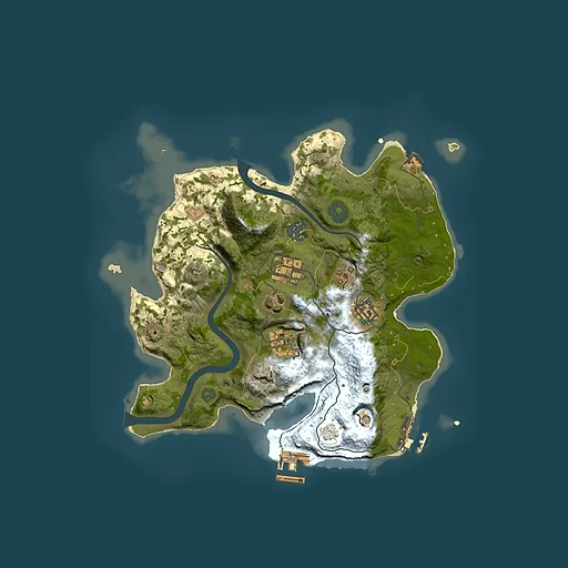 Rust map seed 1615743573, 3000x3000m top-down preview