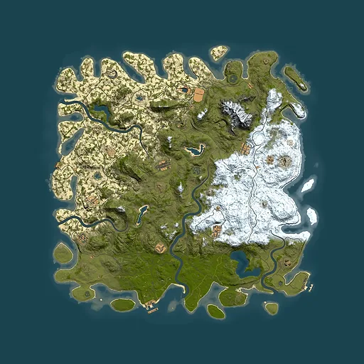 Rust map seed 1488700892, 5500x5500m top-down preview