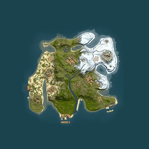 Rust map seed 477605236, 2500x2500m top-down preview