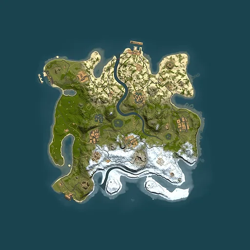 Rust map seed 895099989, 3000x3000m top-down preview