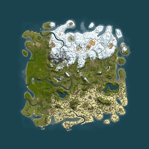 Rust map seed 1021071088, 5000x5000m top-down preview