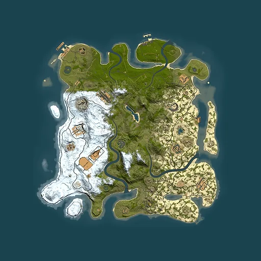 Rust map seed 331461800, 4000x4000m top-down preview
