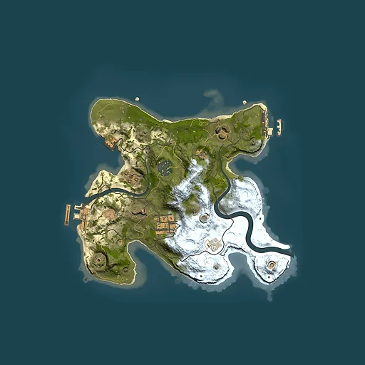 Rust map seed 1188083726, 2500x2500m top-down preview