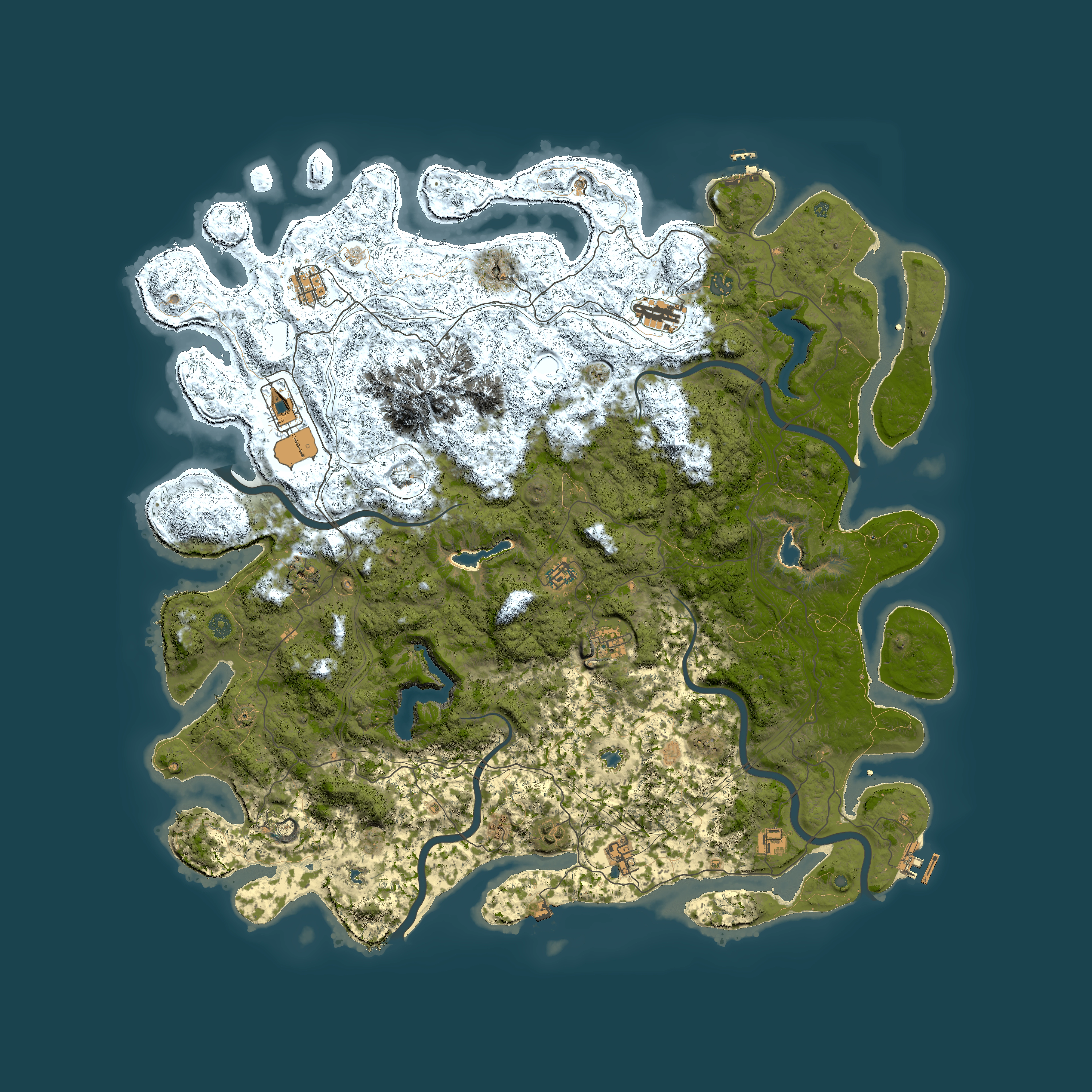 Full top-down render of Rust map seed 274019476, 5500x5500m