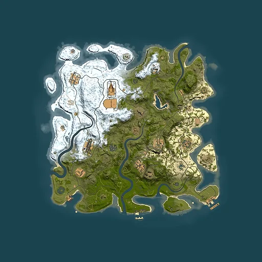 Rust map seed 1324599531, 4000x4000m top-down preview