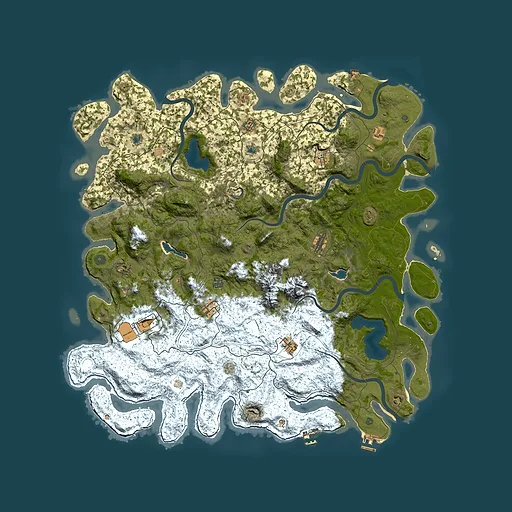 Rust map seed 1360254240, 5500x5500m top-down preview