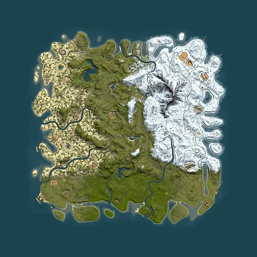 Rust map seed 1034569993, 6000x6000m top-down preview