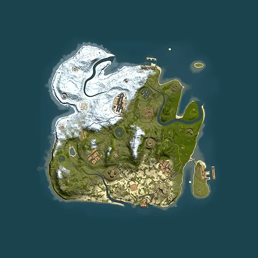 Rust map seed 327322199, 3000x3000m top-down preview