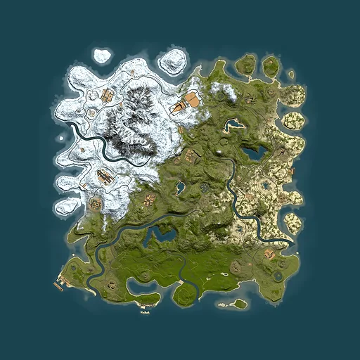 Rust map seed 784465113, 5000x5000m top-down preview