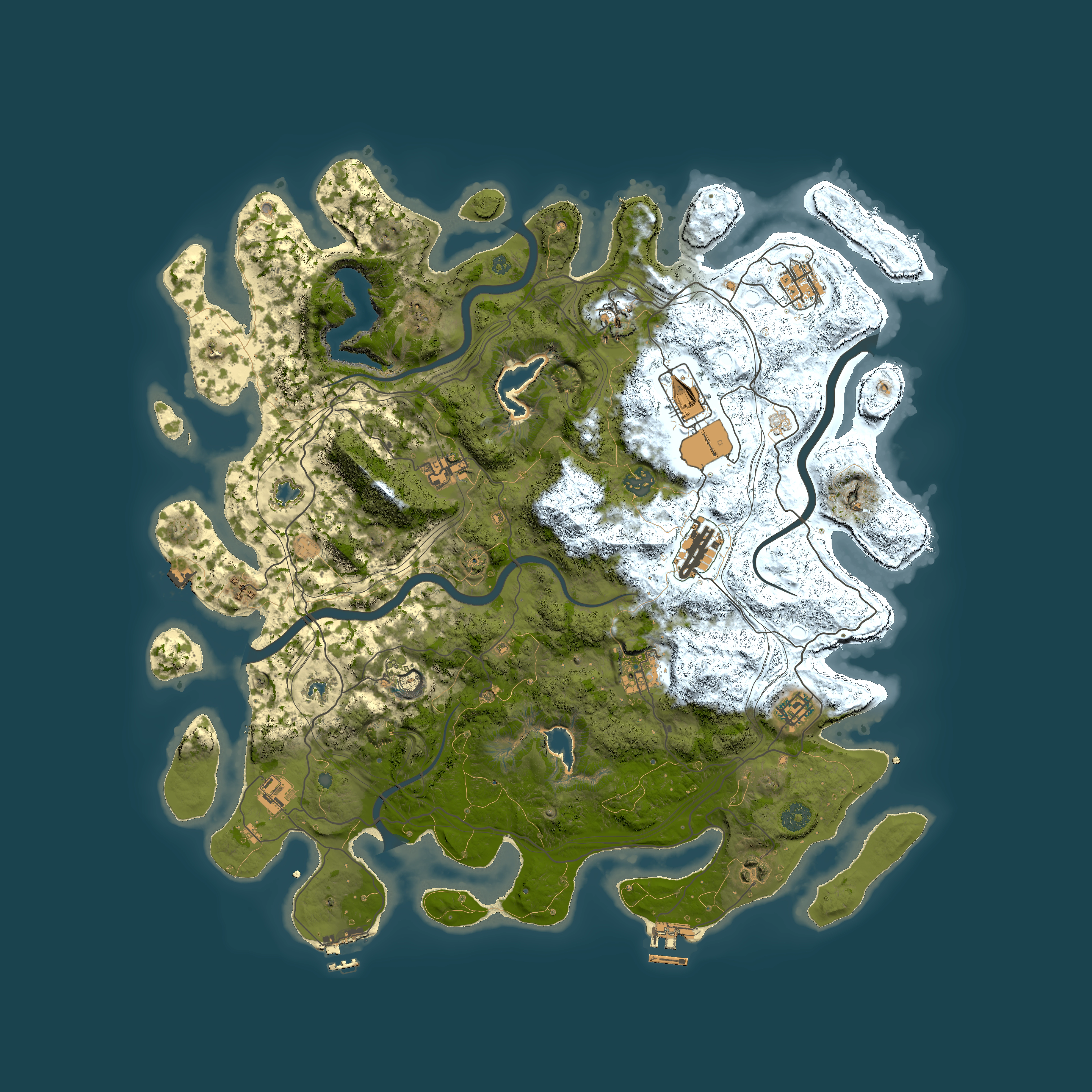Full top-down render of Rust map seed 440304805, 4500x4500m