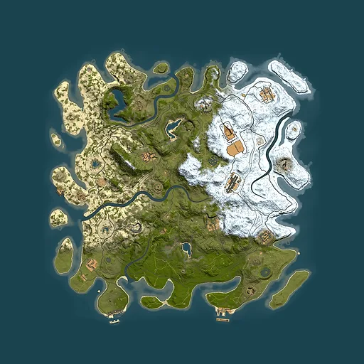 Rust map seed 440304805, 4500x4500m top-down preview