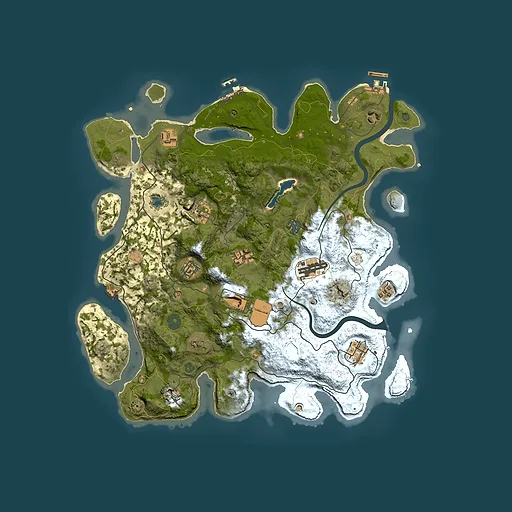 Rust map seed 1648934222, 4000x4000m top-down preview