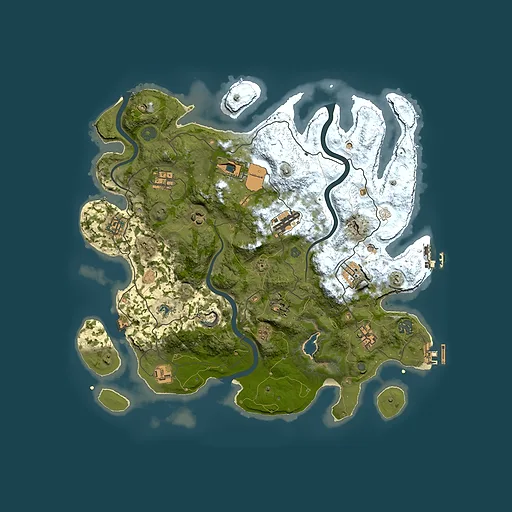 Rust map seed 1544243751, 4000x4000m top-down preview