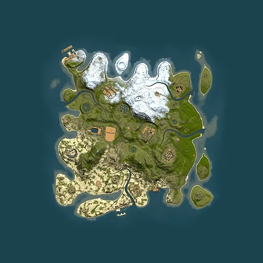 Rust map seed 44936382, 3500x3500m top-down preview