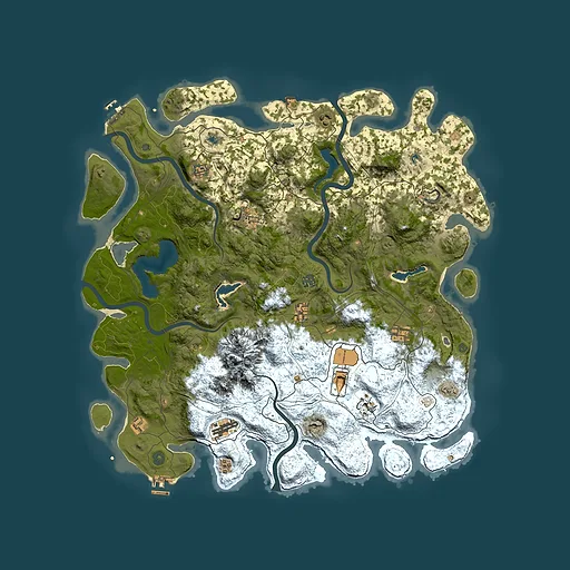 Rust map seed 1619975136, 5000x5000m top-down preview