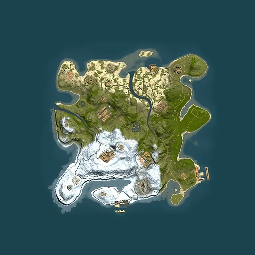 Rust map seed 1239357184, 3000x3000m top-down preview