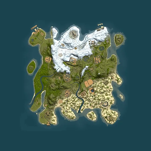 Rust map seed 994973369, 3500x3500m top-down preview