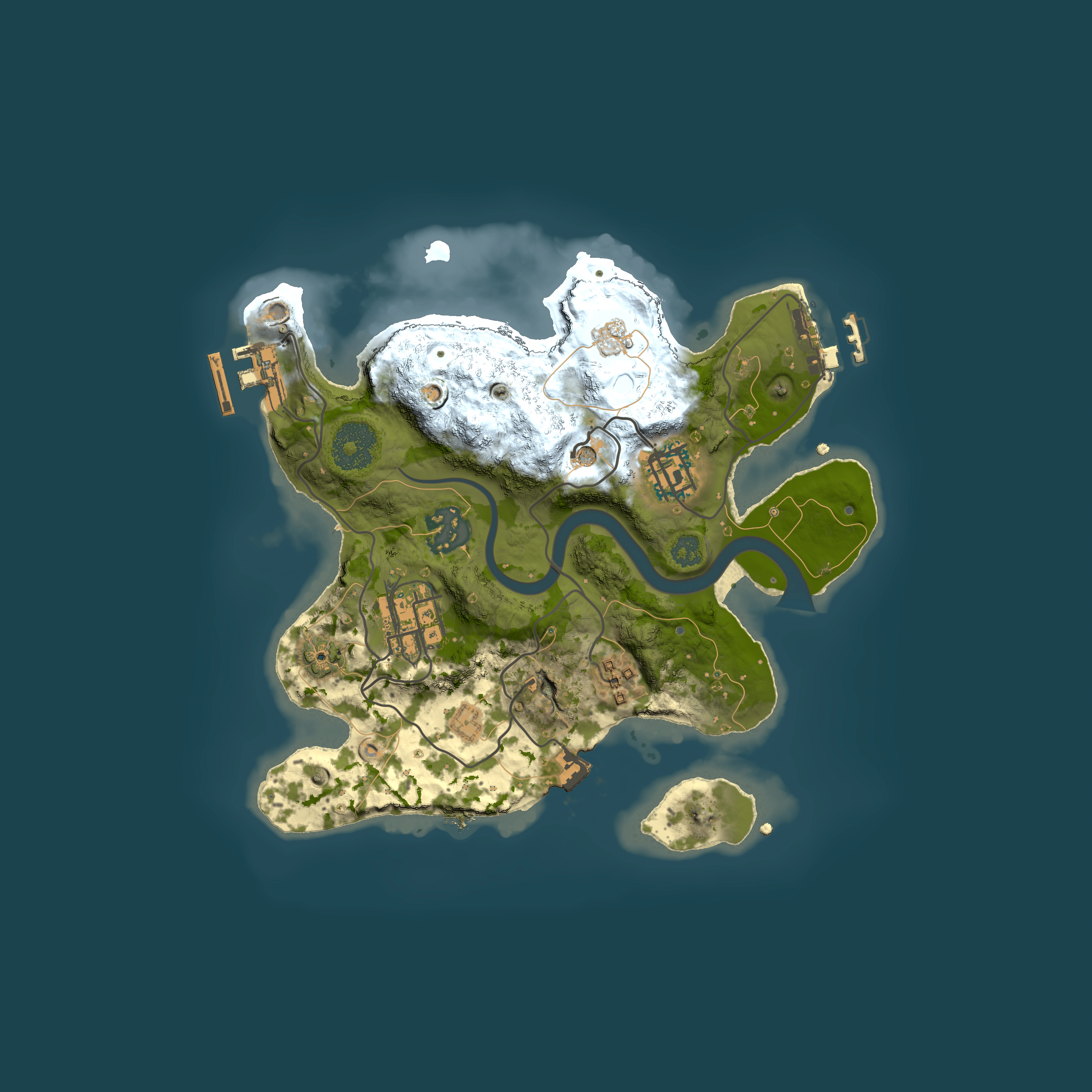 Full top-down render of Rust map seed 378151874, 2500x2500m