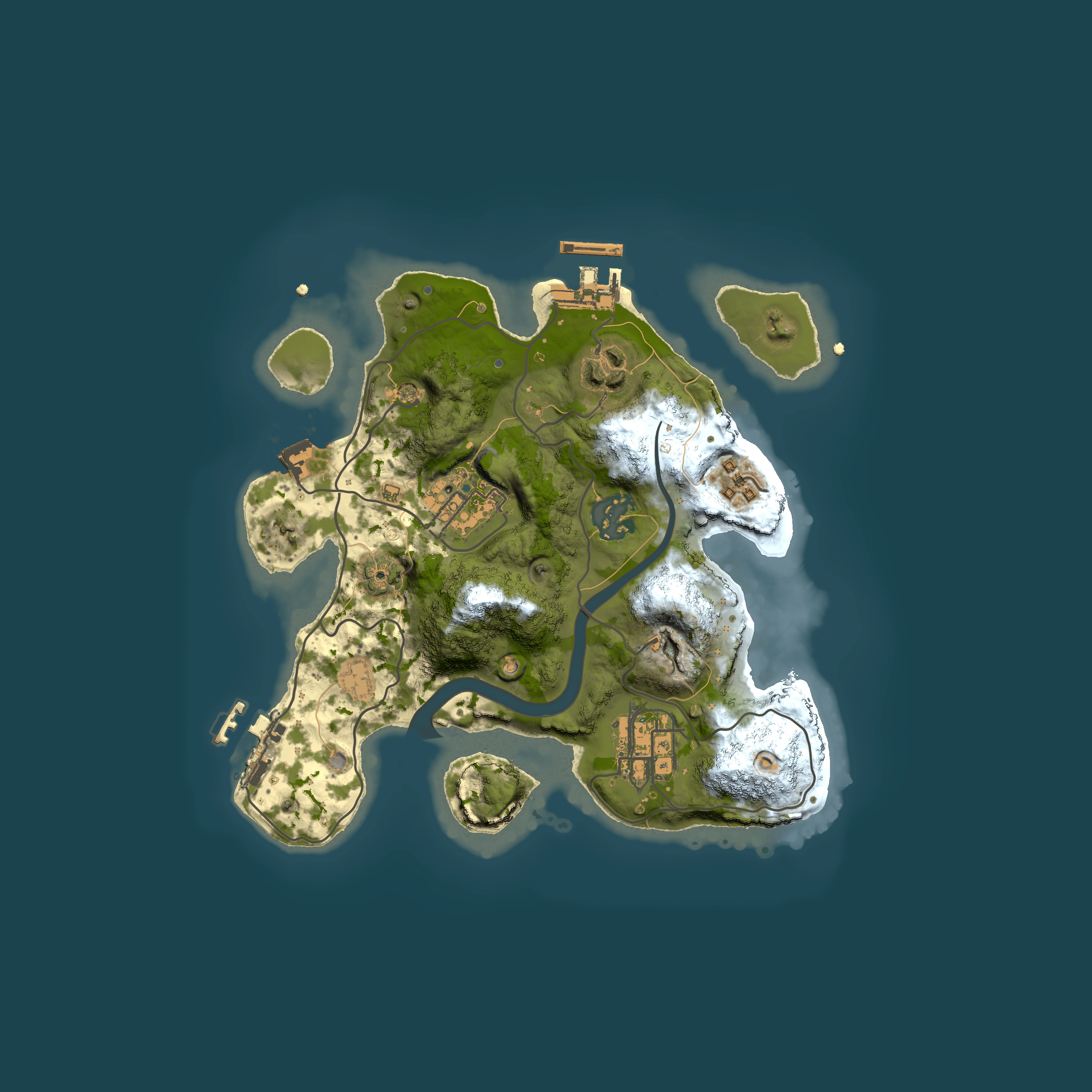 Full top-down render of Rust map seed 363150271, 2500x2500m