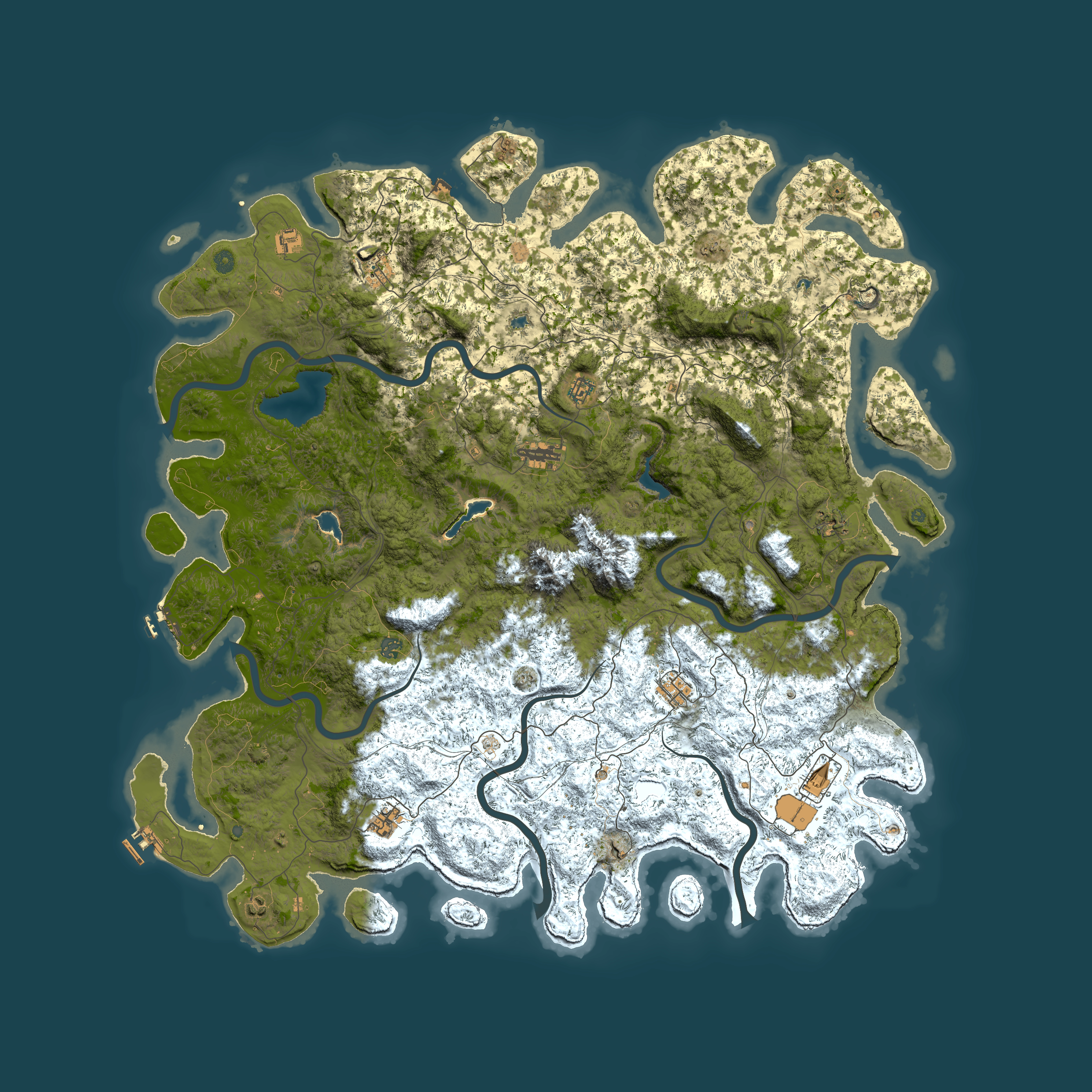 Full top-down render of Rust map seed 920497374, 6000x6000m