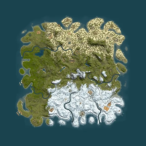 Rust map seed 920497374, 6000x6000m top-down preview
