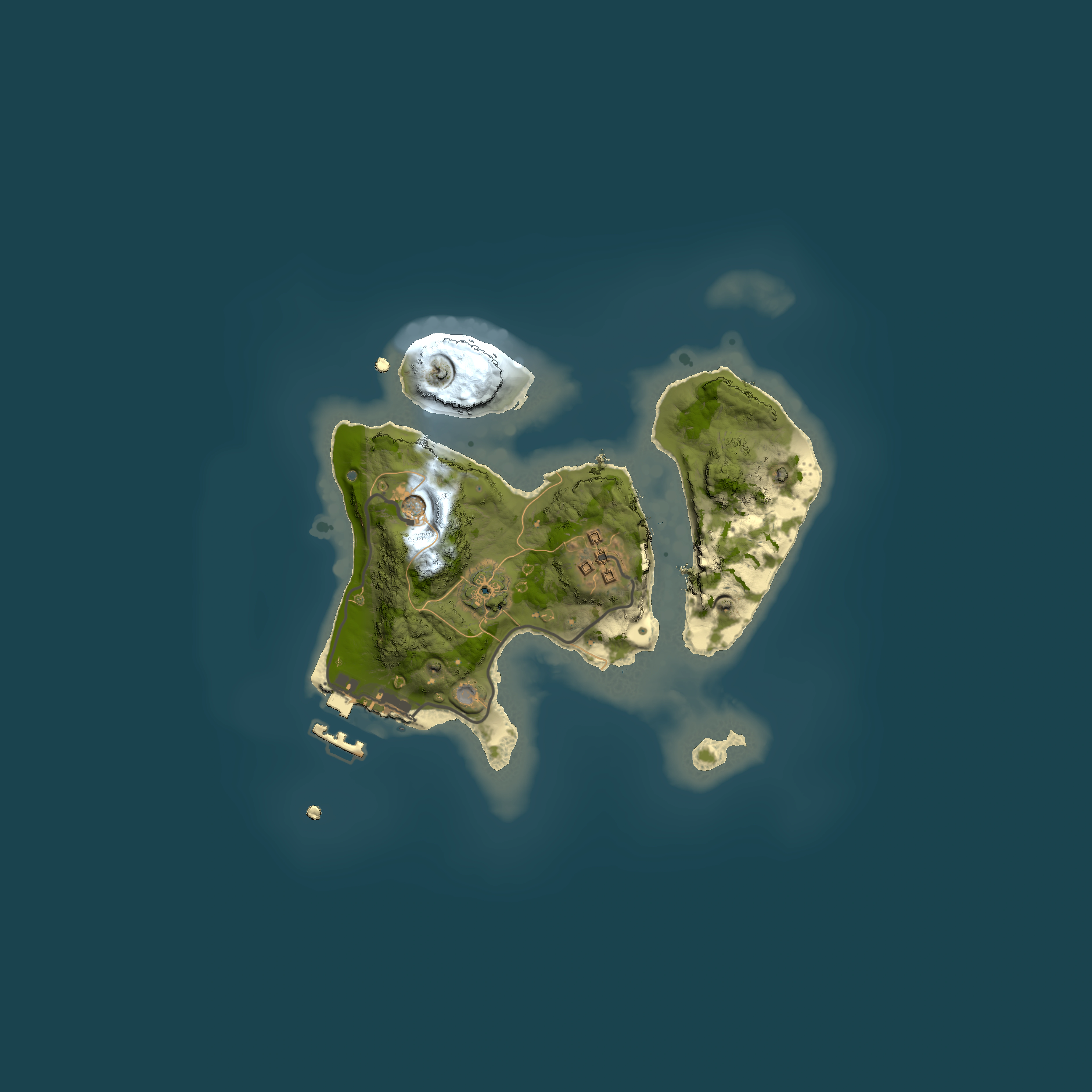 Full top-down render of Rust map seed 1073410180, 2000x2000m