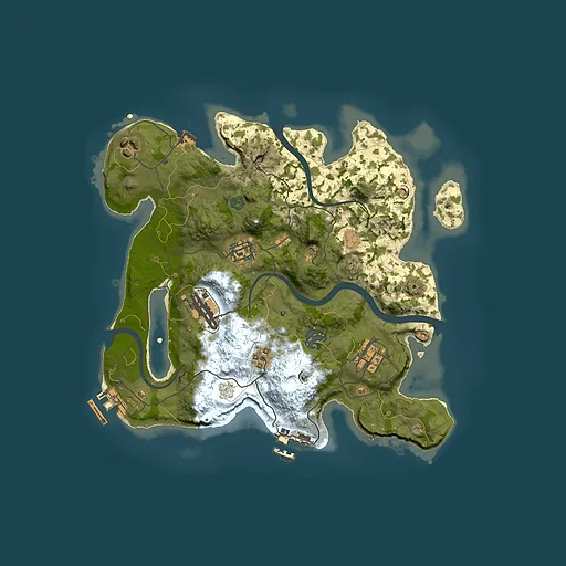 Rust map seed 906719287, 3000x3000m top-down preview