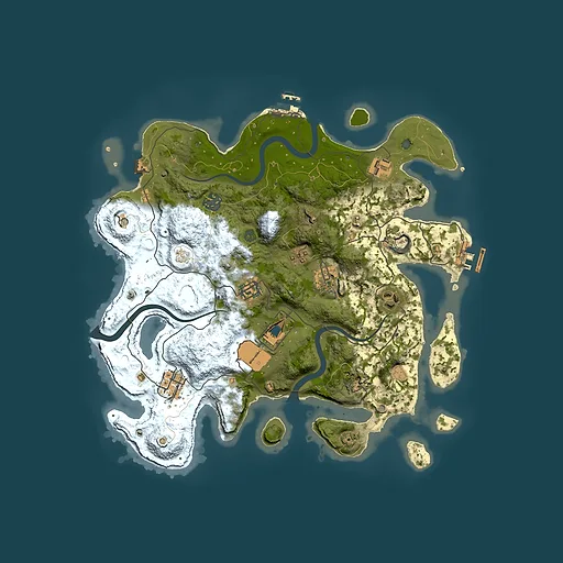 Rust map seed 1177456065, 3500x3500m top-down preview