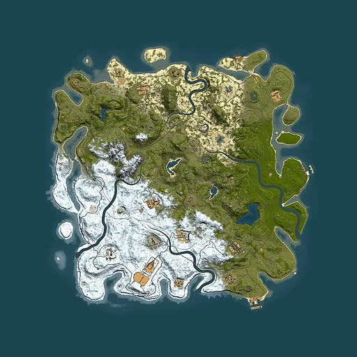 Rust map seed 2103884808, 5000x5000m top-down preview