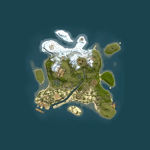 Rust map seed 1490558535, 2500x2500m top-down preview