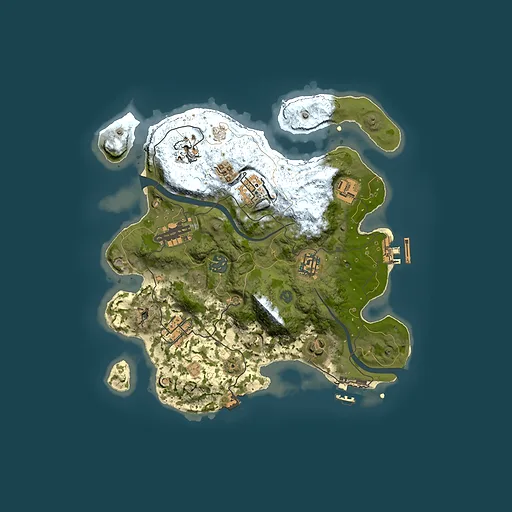 Rust map seed 1906895047, 3000x3000m top-down preview