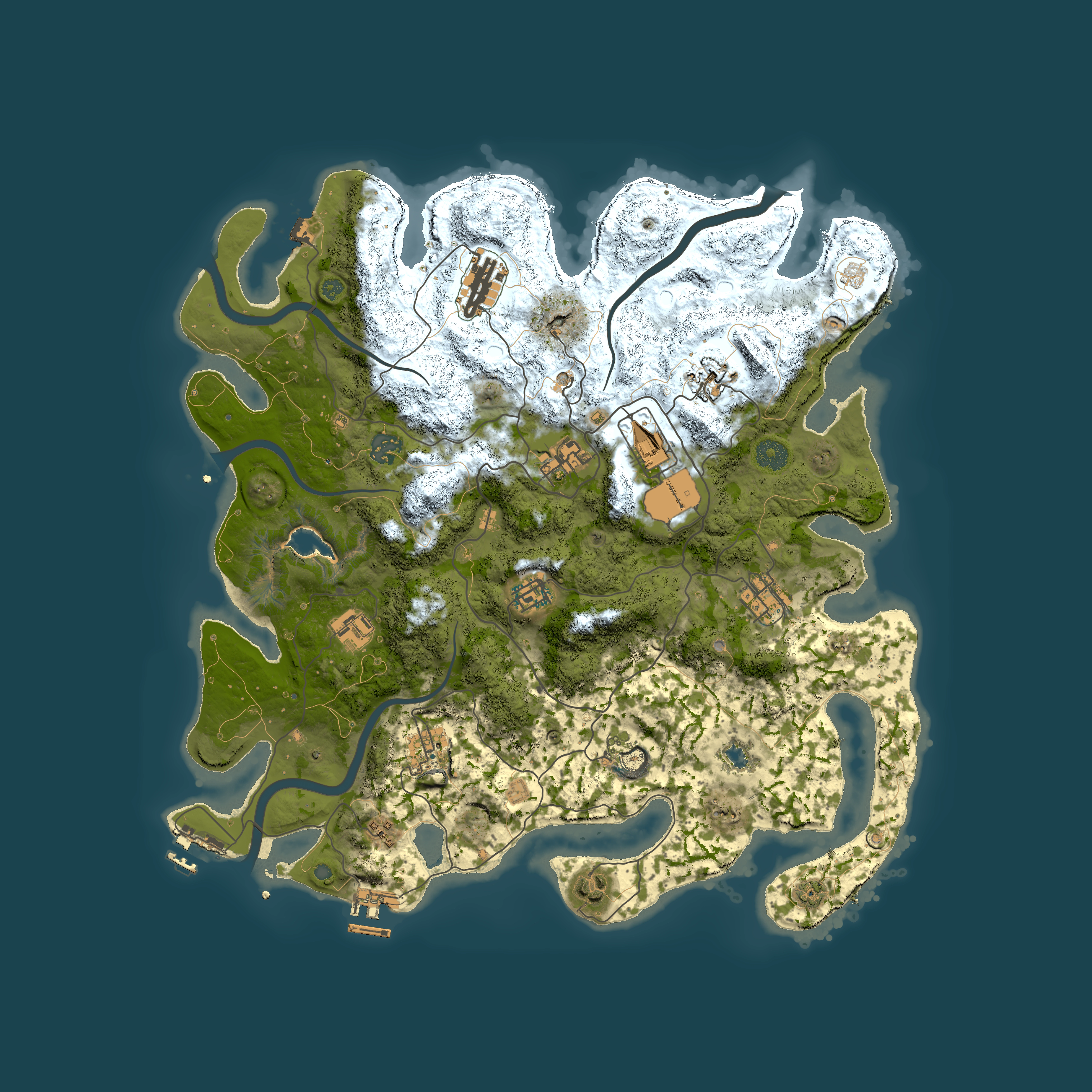 Full top-down render of Rust map seed 936266997, 4050x4050m
