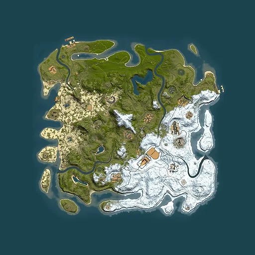 Rust map seed 7440023, 4500x4500m top-down preview