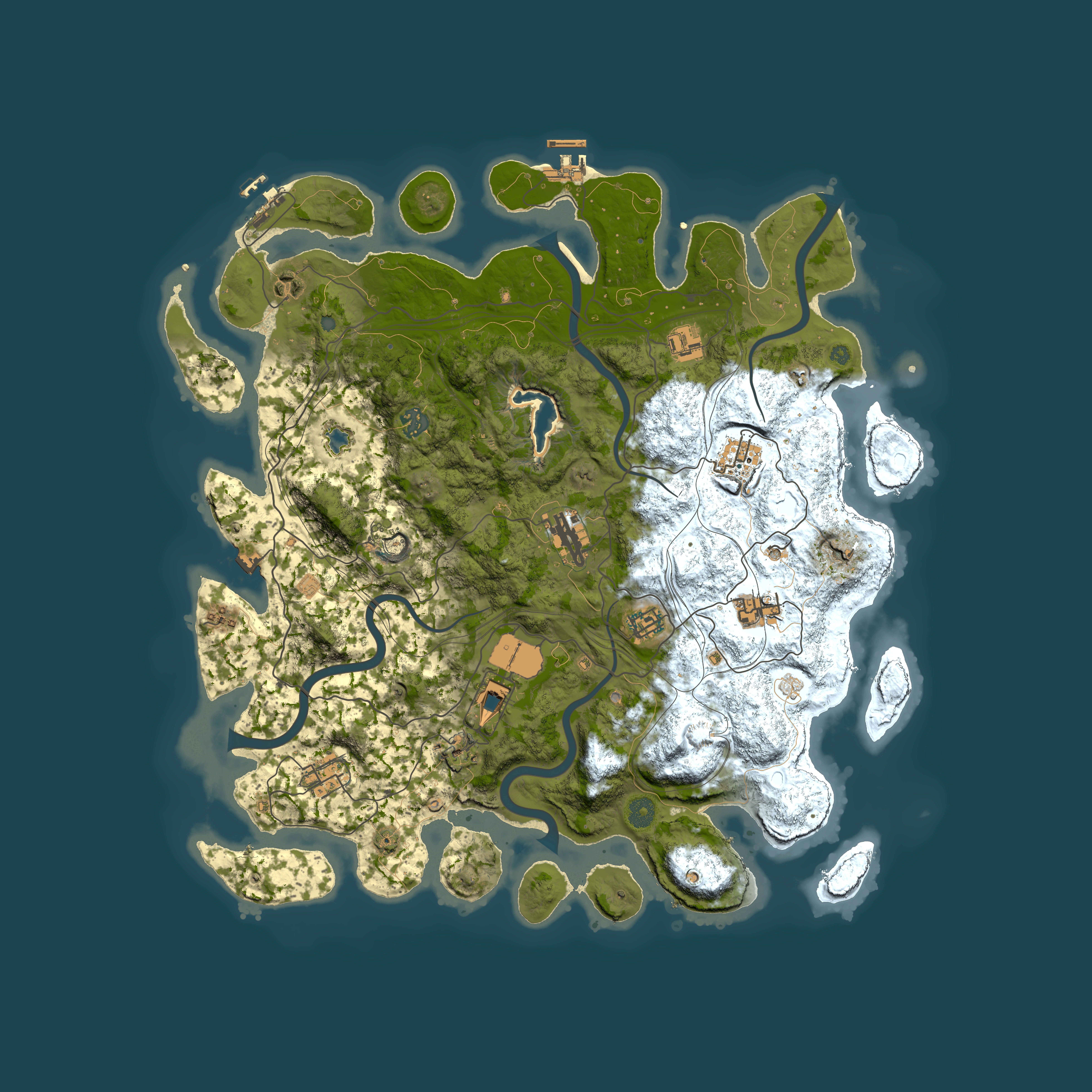 Full top-down render of Rust map seed 57425792, 4400x4400m