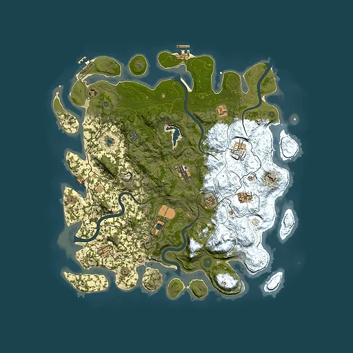 Rust map seed 57425792, 4400x4400m top-down preview