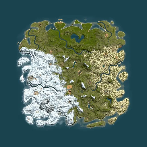 Rust map seed 57425800, 5900x5900m top-down preview