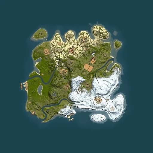 Rust map seed 57425799, 3500x3500m top-down preview