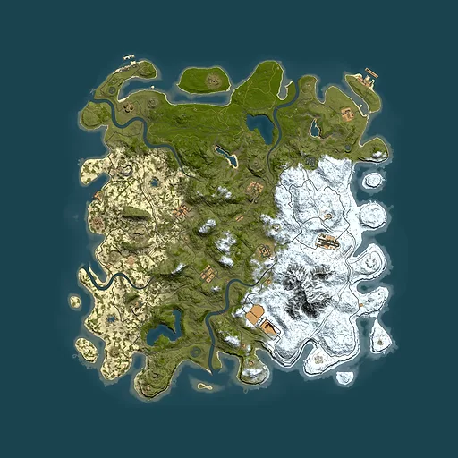 Rust map seed 359047696, 5000x5000m top-down preview