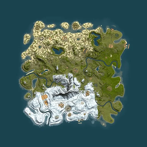 Rust map seed 57425812, 5050x5050m top-down preview