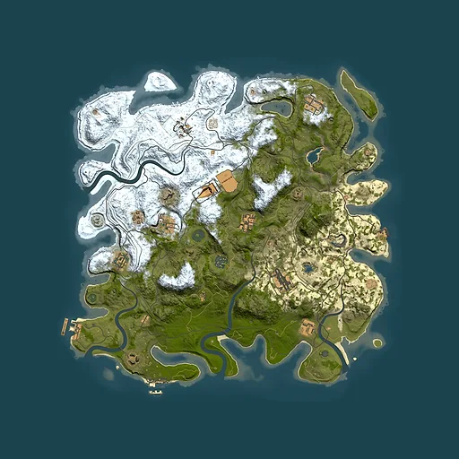 Rust map seed 57425824, 4250x4250m top-down preview