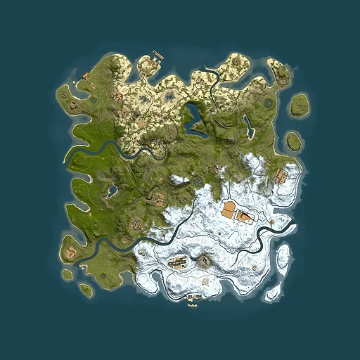 Rust map seed 57425825, 4550x4550m top-down preview