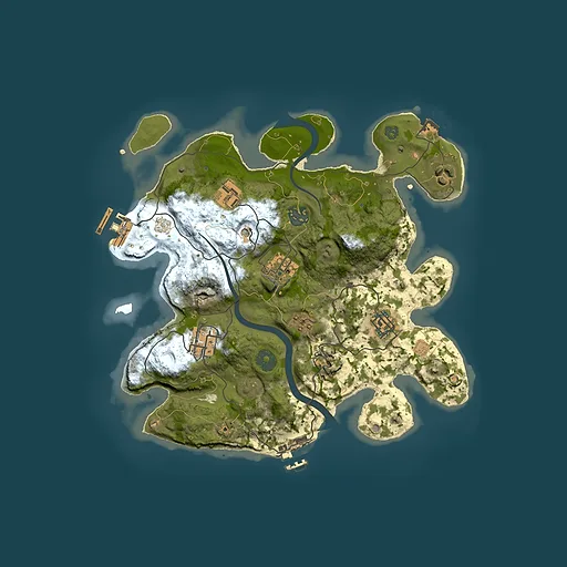 Rust map seed 912524723, 3000x3000m top-down preview